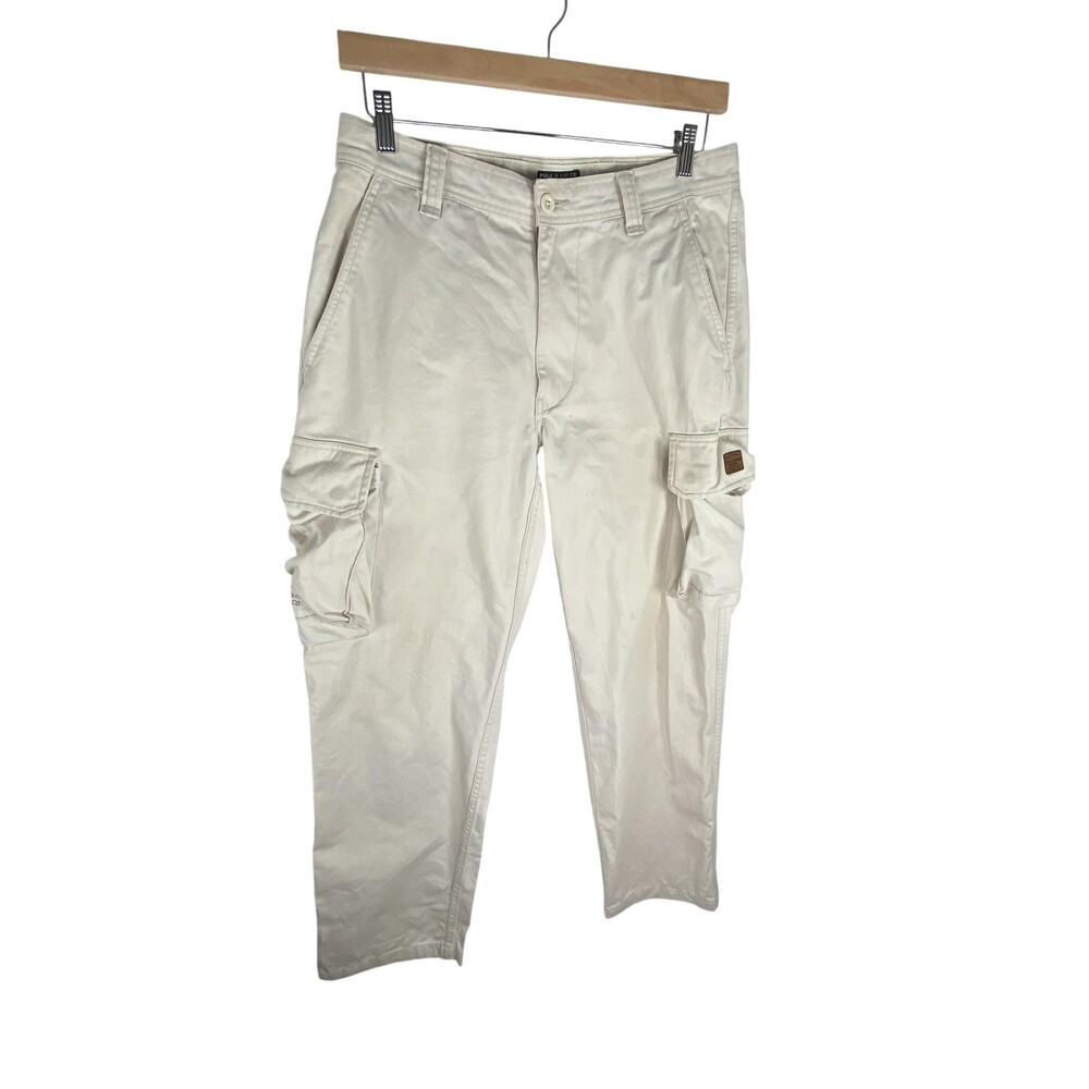 Polo Ralph Lauren Cargo Pants Mens FITS 33x34 Beige Army Military Workwear
